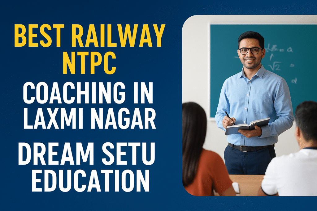 Students attending Railway NTPC coaching class in Laxmi Nagar